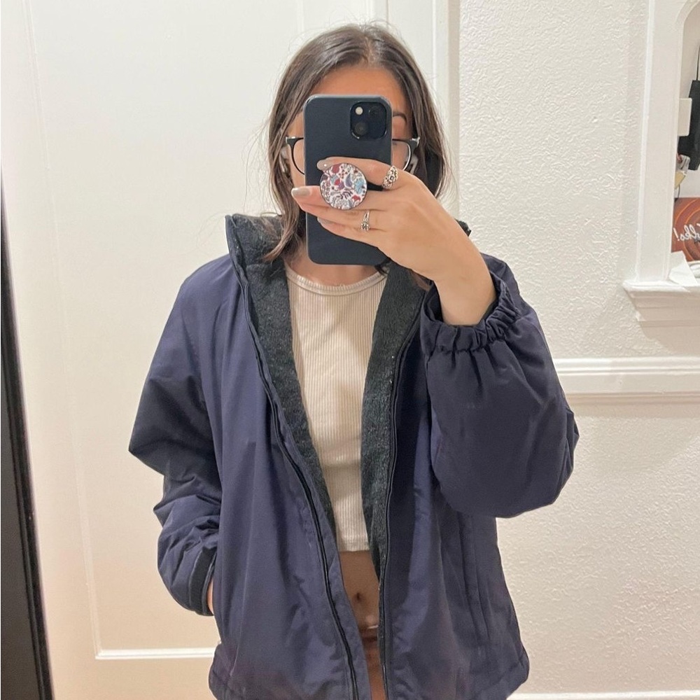 Lands End Navy Coat